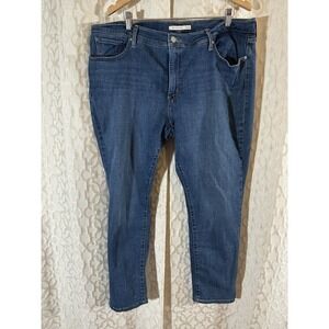 Levi's 311 Jeans Women's Size 22W Blue Skinny Shaping Mid Rise Medium Wash